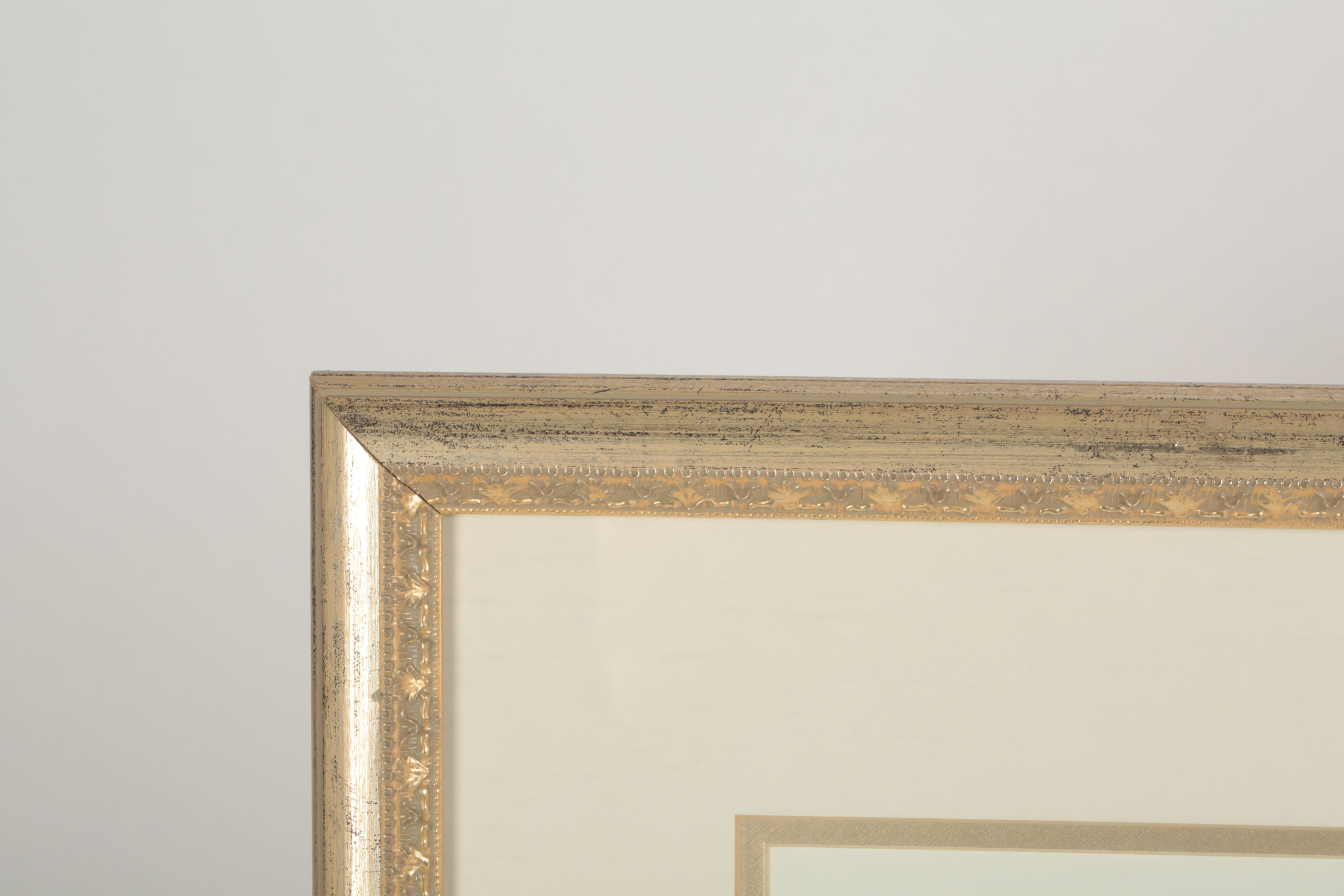 Offset Lithograph Prints on Paper of Floral Bouquets with Wall Mirror