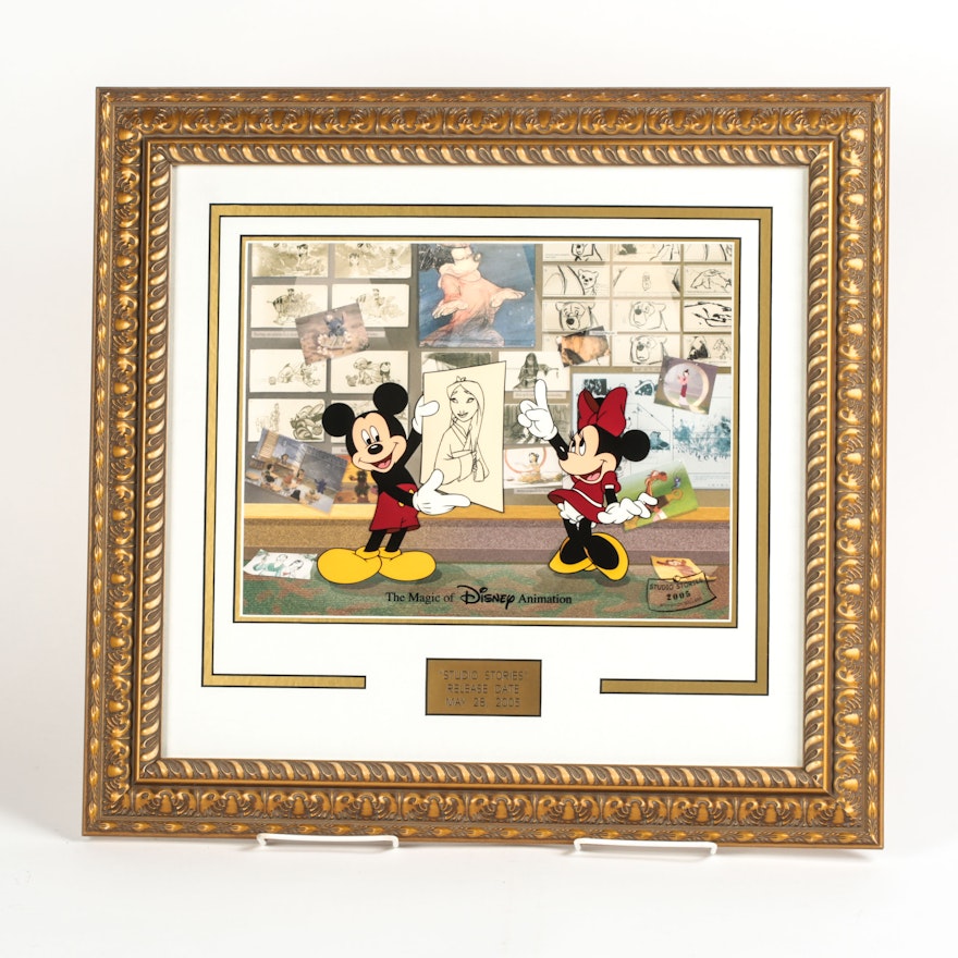 Disney Sericel on Offset Lithograph "Studio Stories 2005"