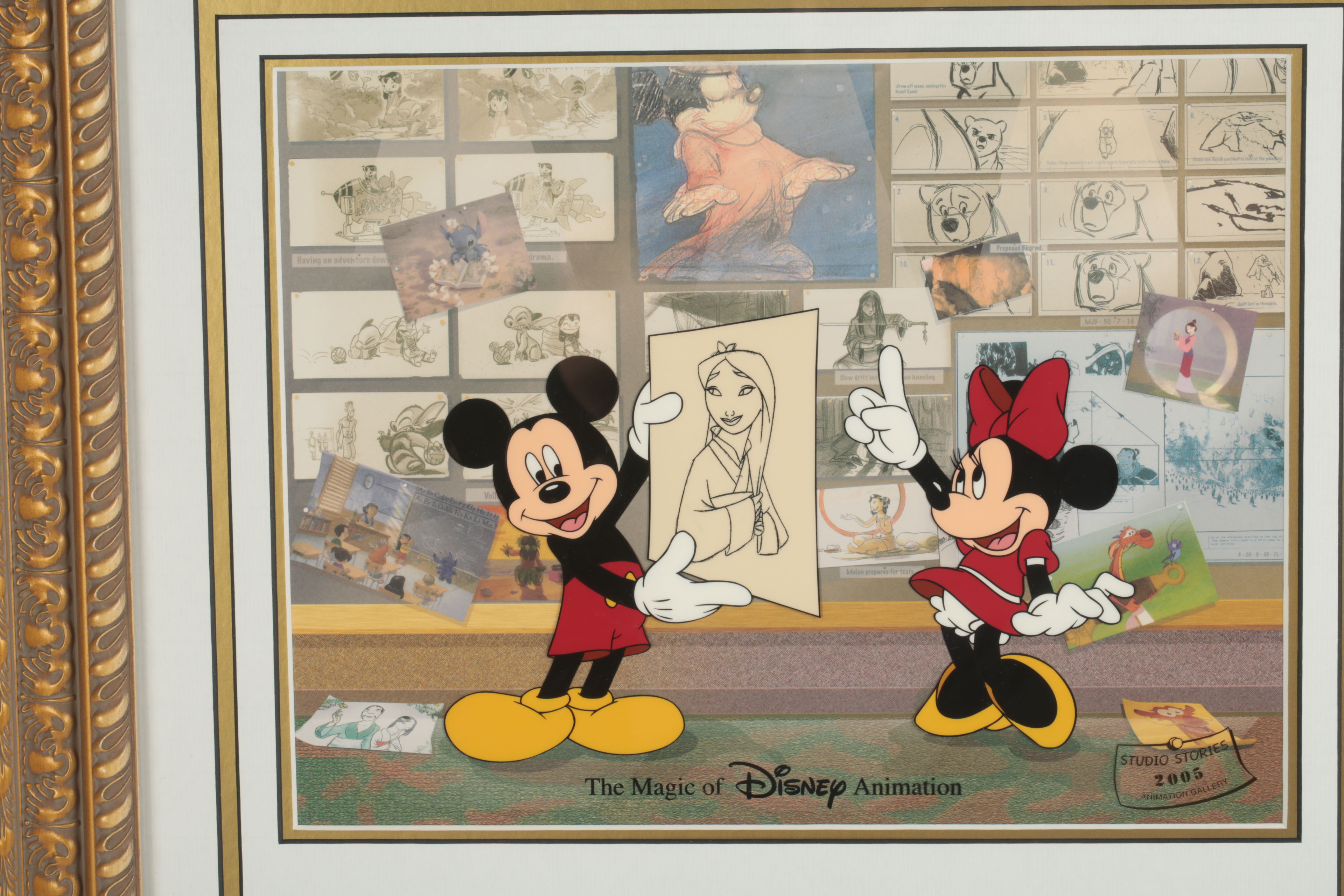 Disney Sericel on Offset Lithograph "Studio Stories 2005"