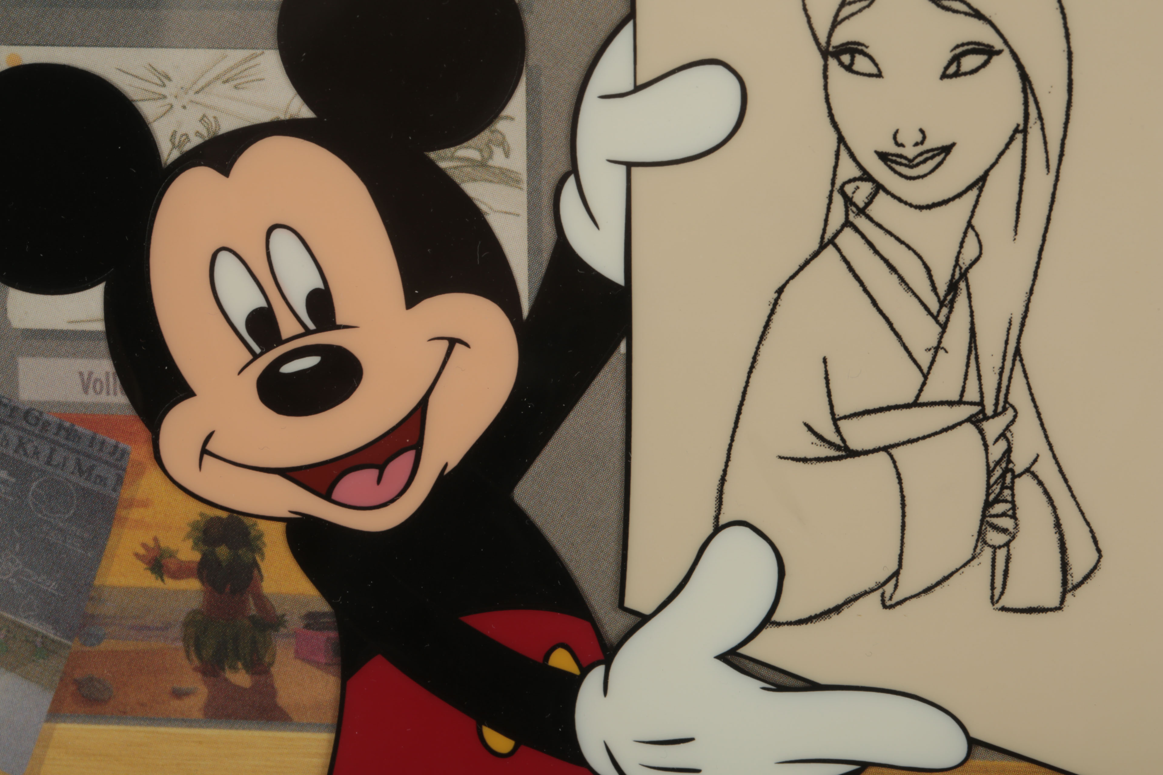 Disney Sericel on Offset Lithograph "Studio Stories 2005"