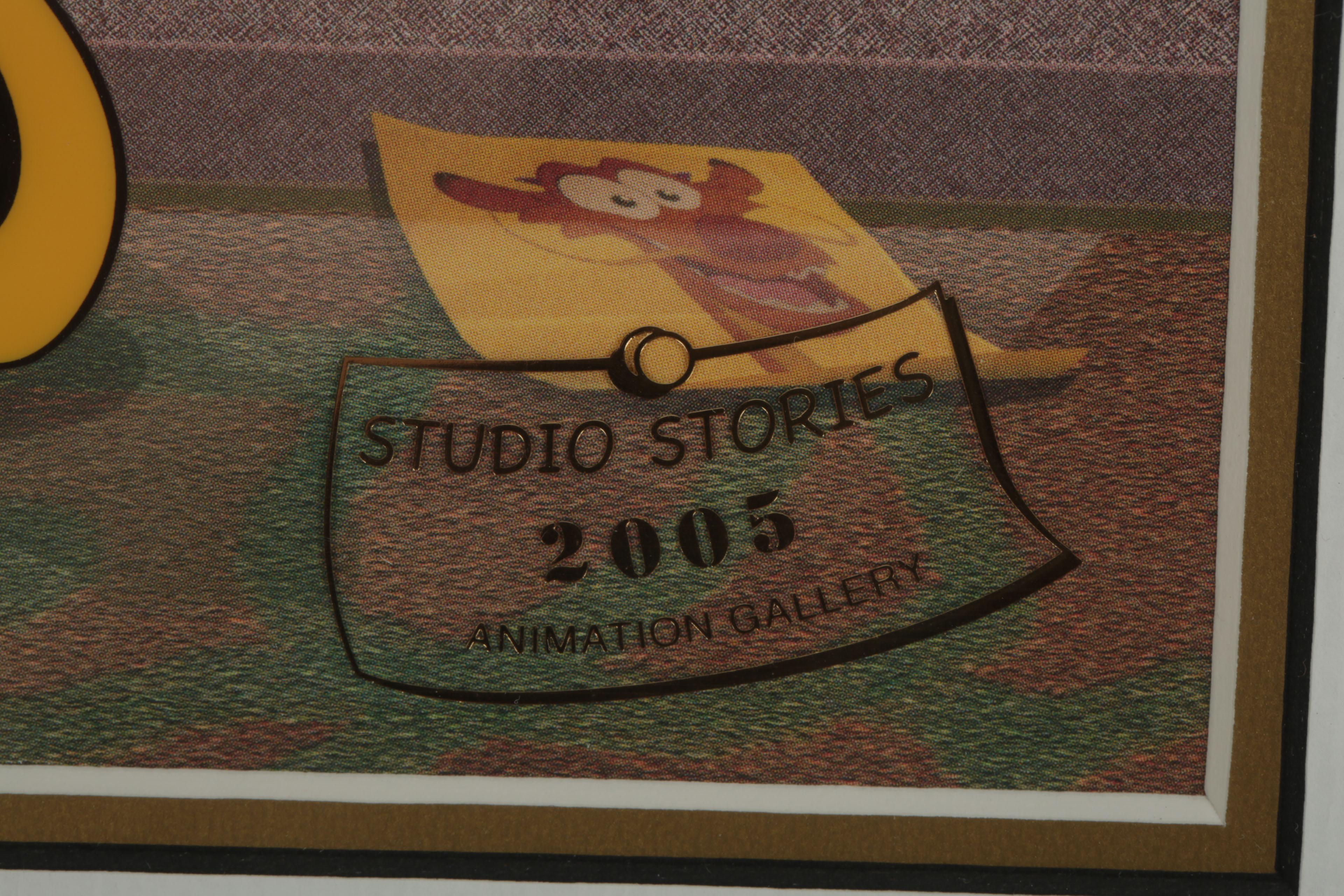 Disney Sericel on Offset Lithograph "Studio Stories 2005"