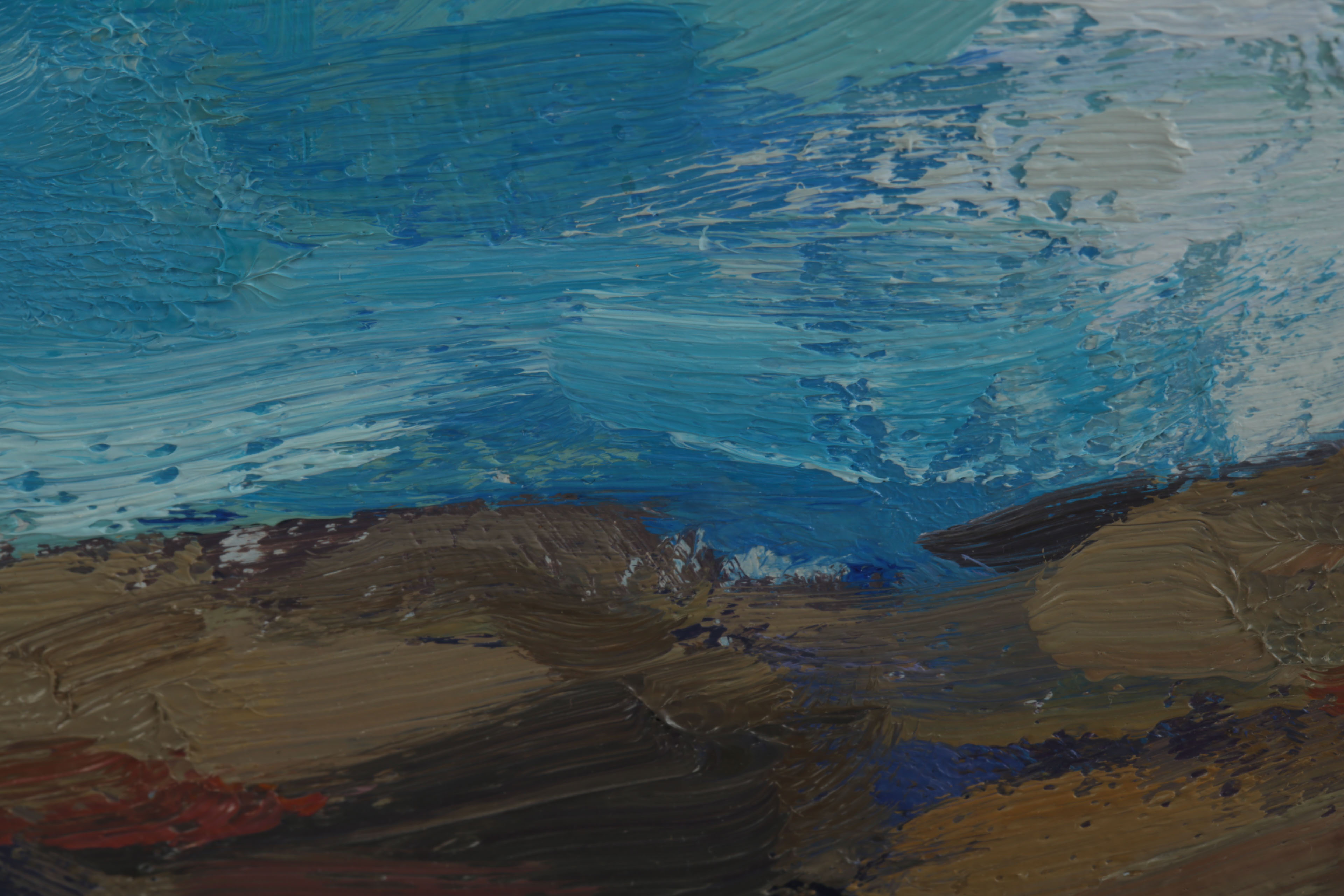 Joseph Aaron Oil Painting on Board "Summer Surf, Heisler Park"
