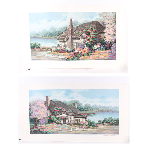 Earlene Moses, "Sussex I" and "Sussex II" Numbered and Signed Serigraphs