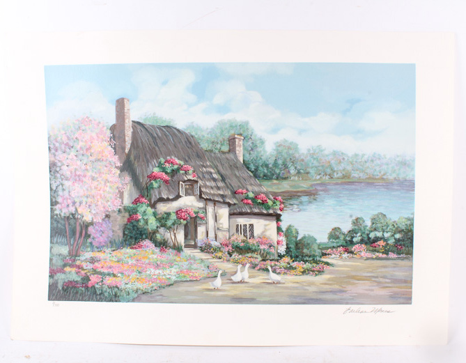 Earlene Moses, "Sussex I" and "Sussex II" Numbered and Signed Serigraphs