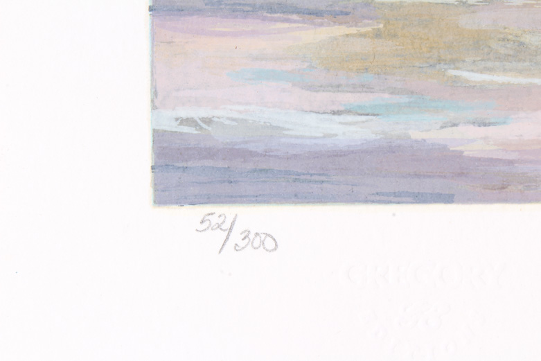 Earlene Moses, "Sussex I" and "Sussex II" Numbered and Signed Serigraphs