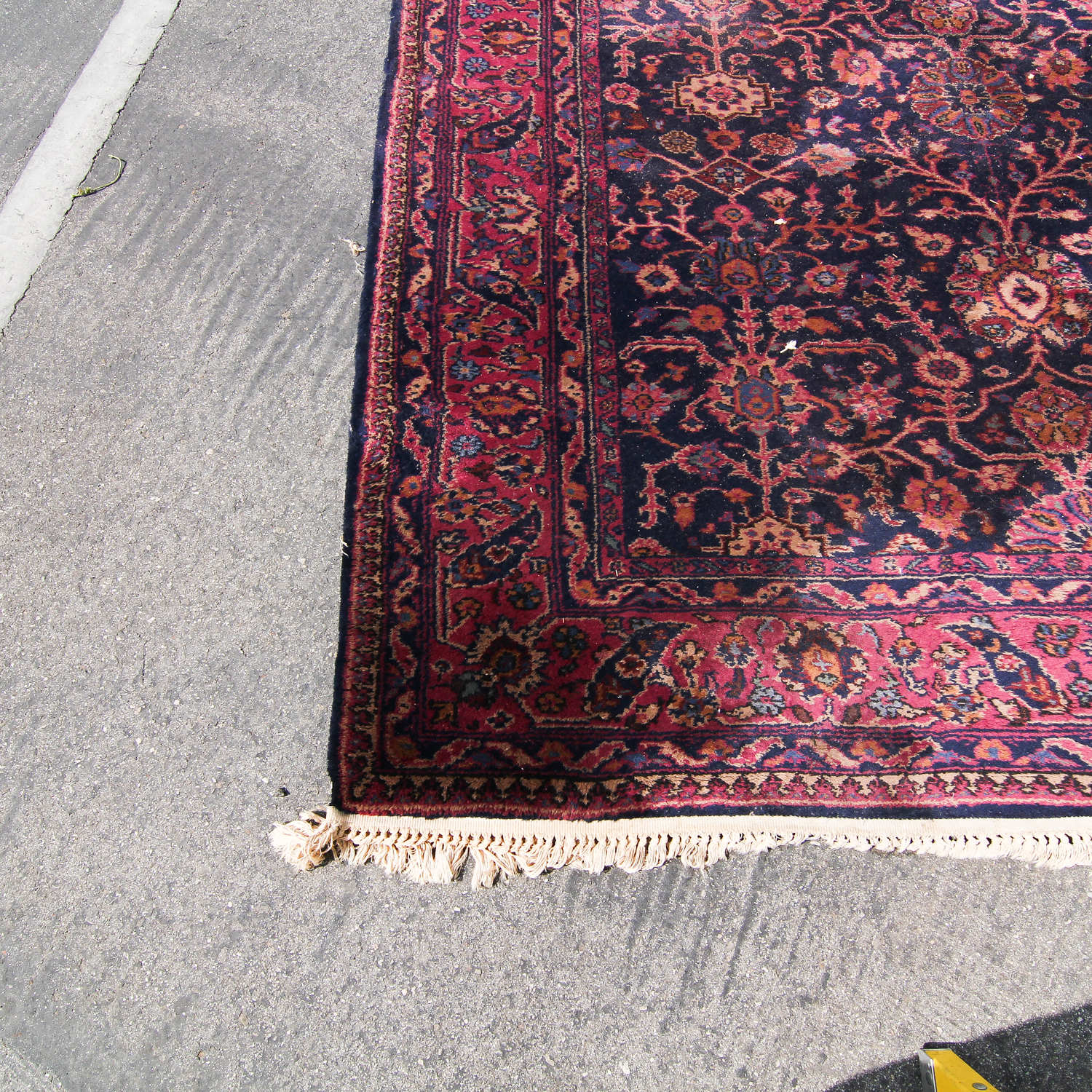 Hand-Knotted Turkish Floral Wool Area Rug