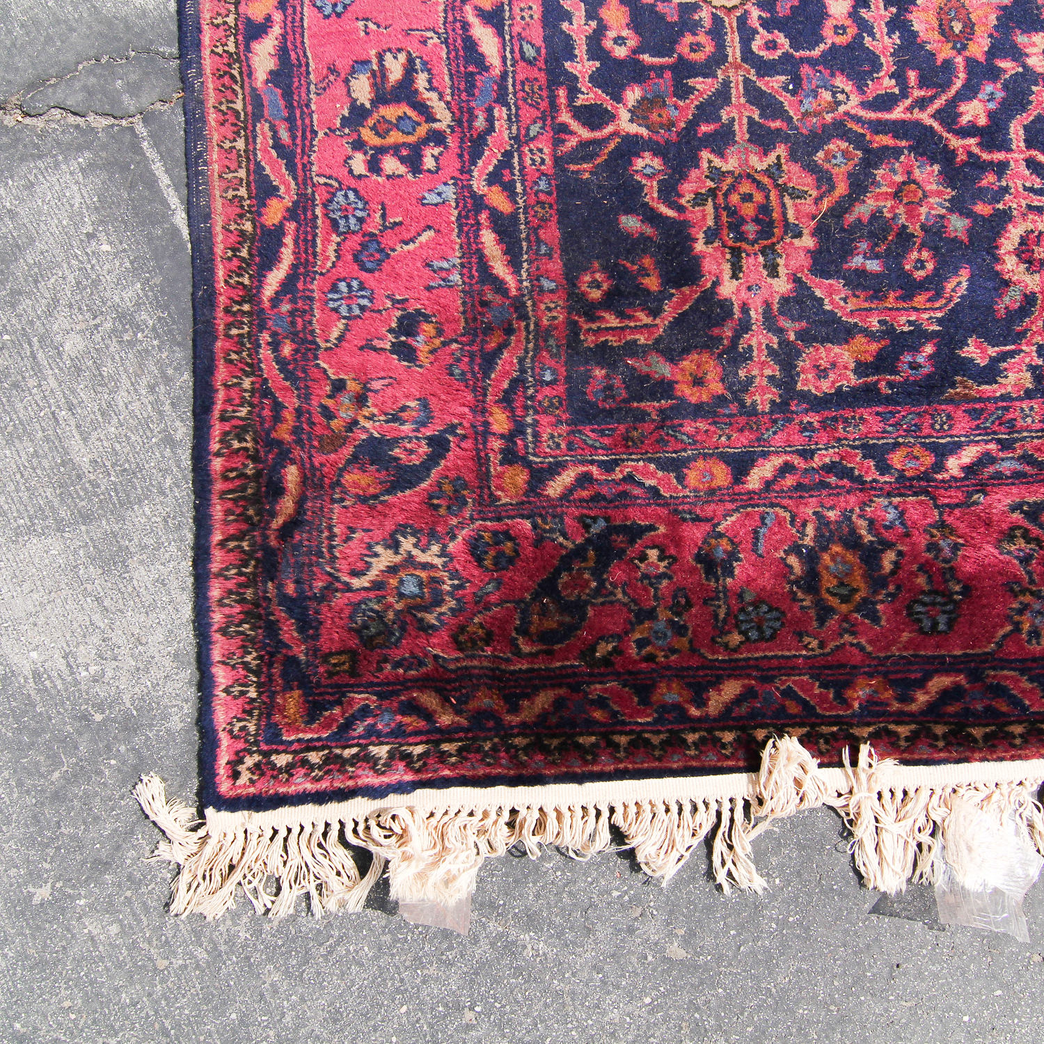 Hand-Knotted Turkish Floral Wool Area Rug