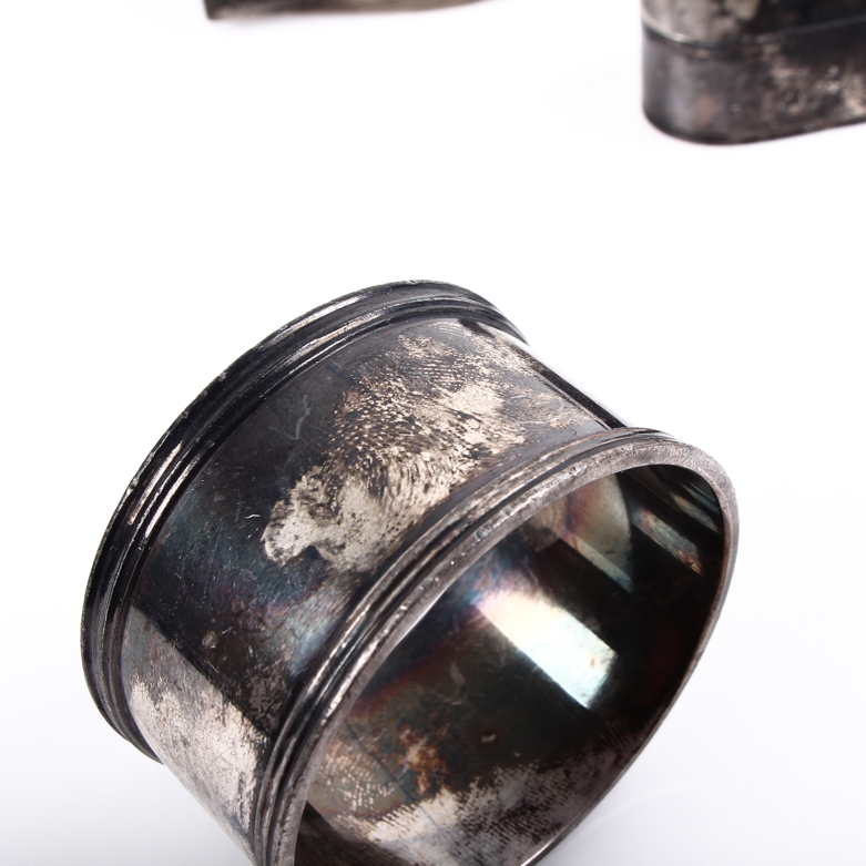 Vintage Sterling Silver Napkin Rings and Candle Snuffer
