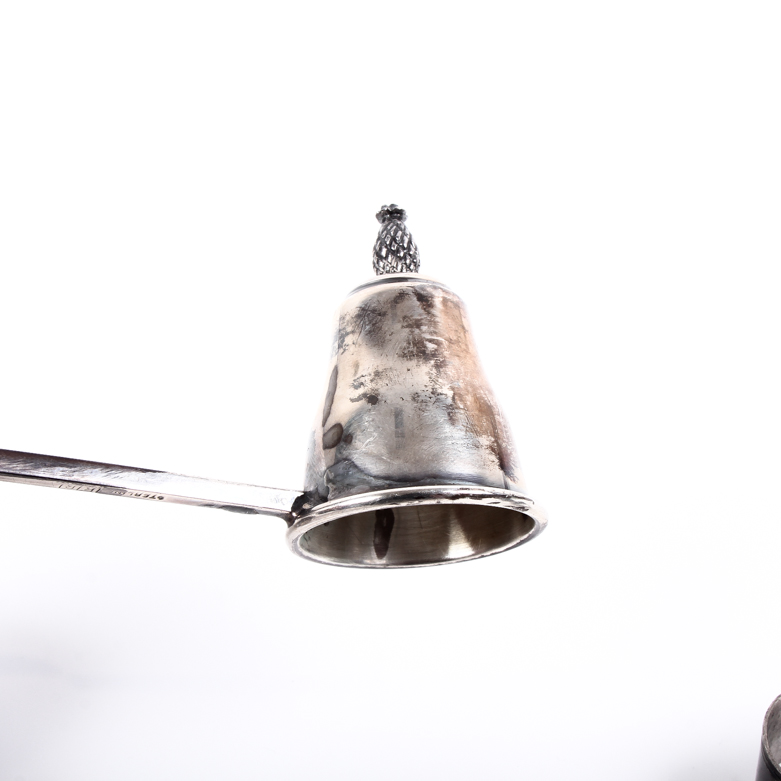 Vintage Sterling Silver Napkin Rings and Candle Snuffer