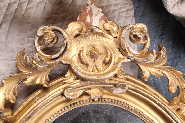 Late 19th Century Louis XVI Style Gilt Mirror