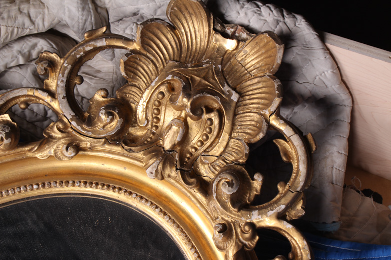 Late 19th Century Louis XVI Style Gilt Mirror