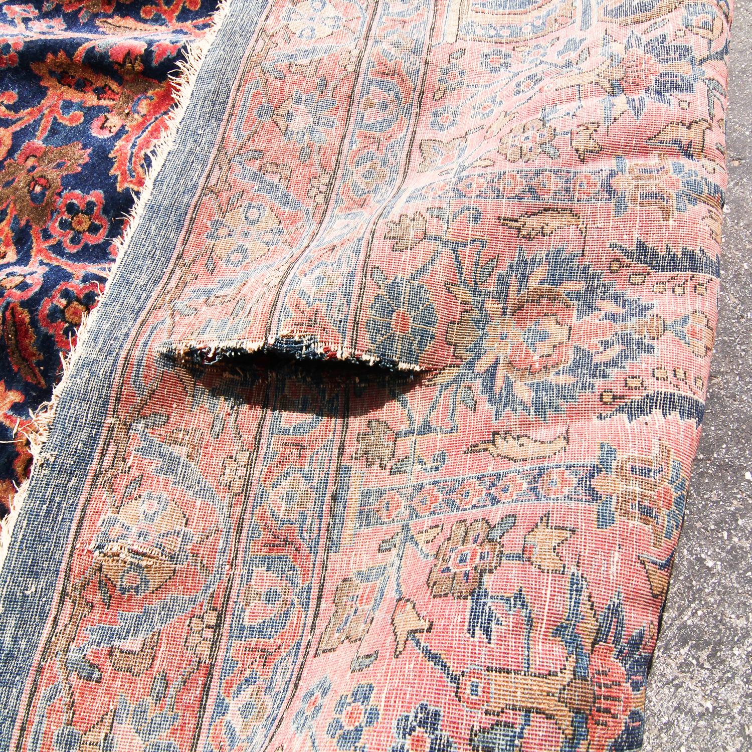 Hand-Knotted Persian Kashan Palace Rug