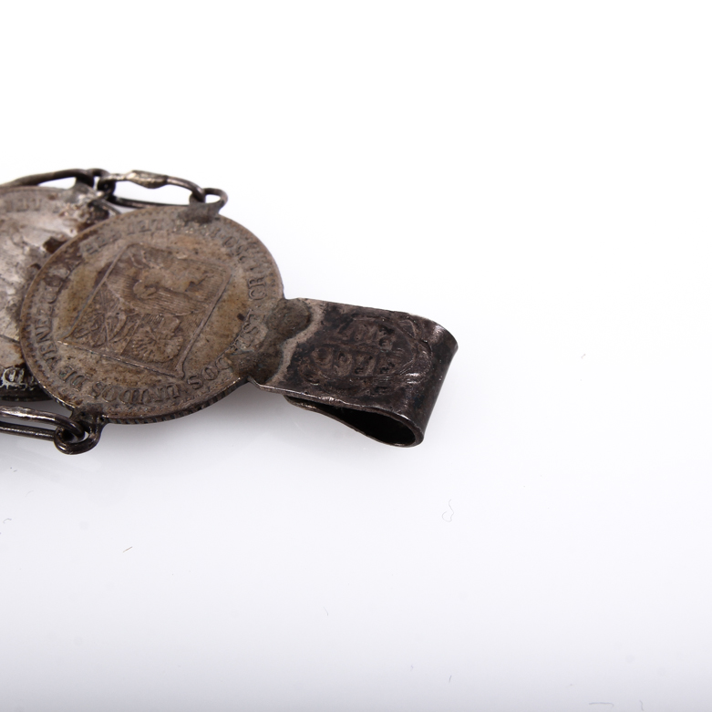 Vintage Venezuelan Bolivar Coin Silver Bracelet