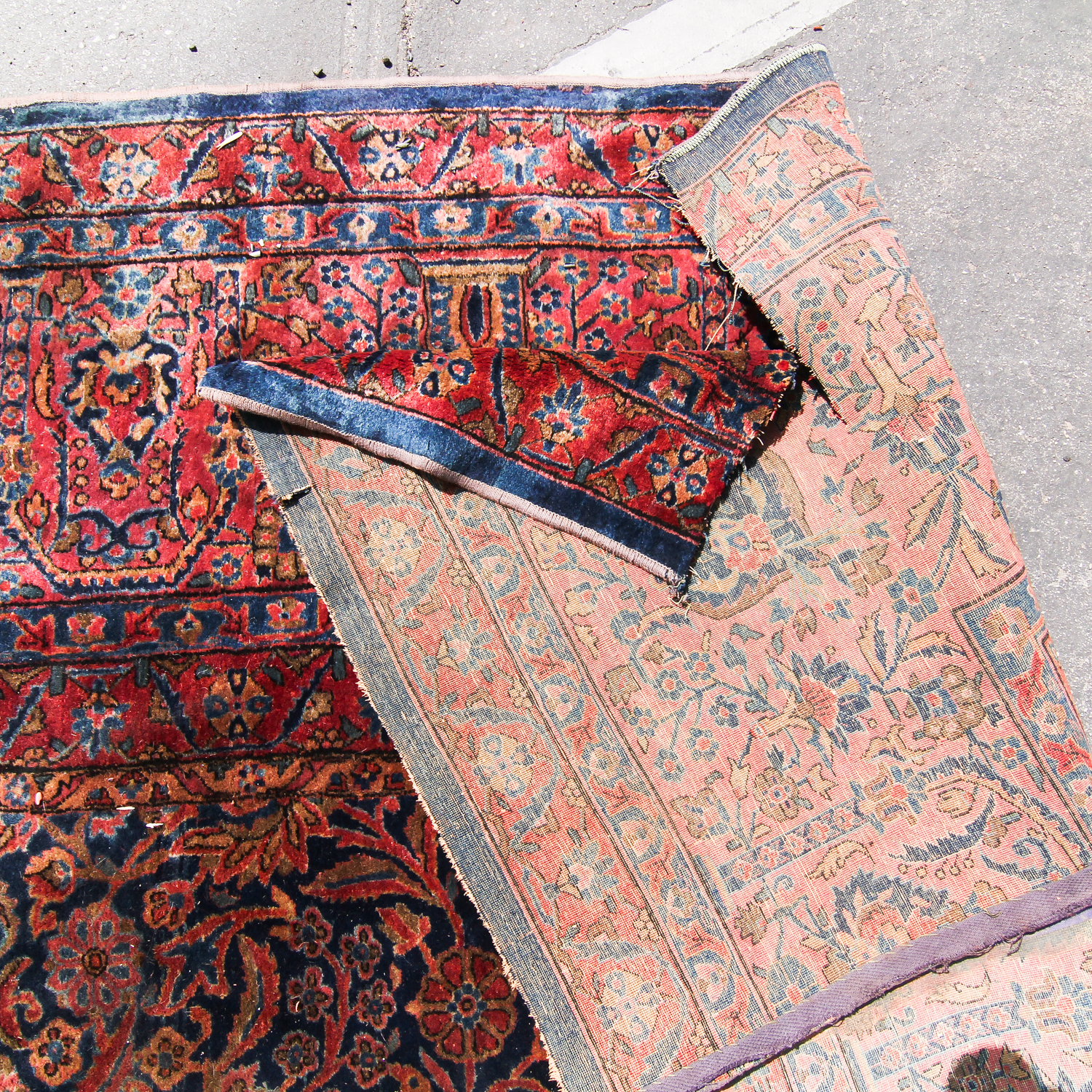 Hand-Knotted Persian Kashan Palace Rug