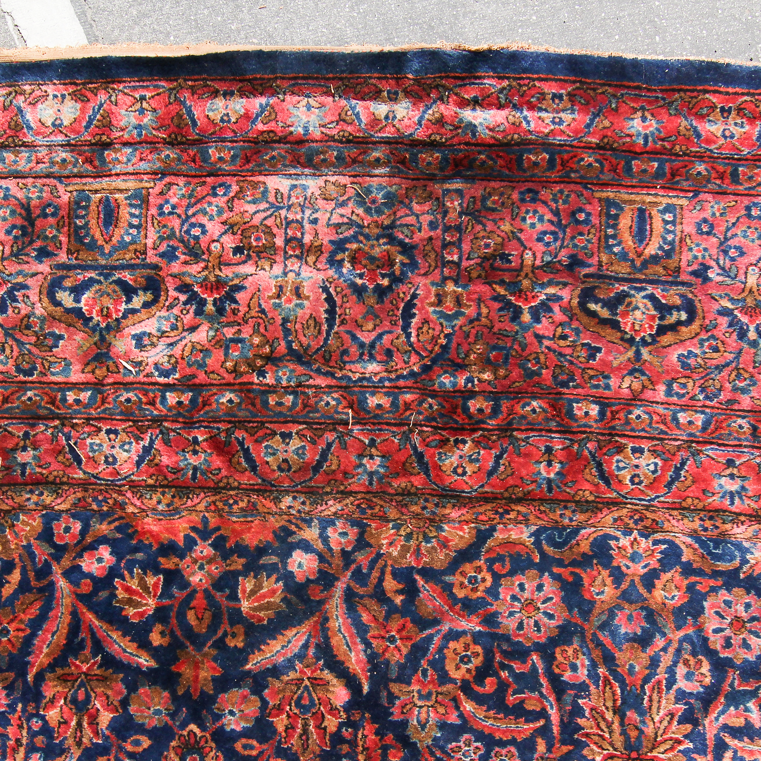 Hand-Knotted Persian Kashan Palace Rug