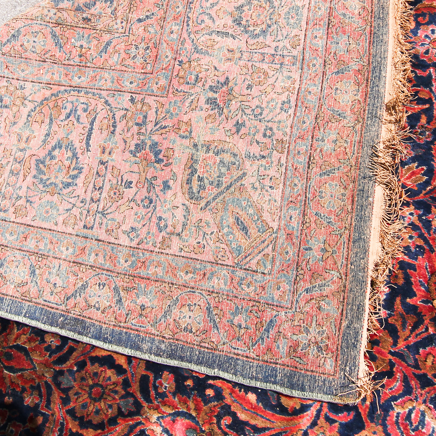 Hand-Knotted Persian Kashan Palace Rug