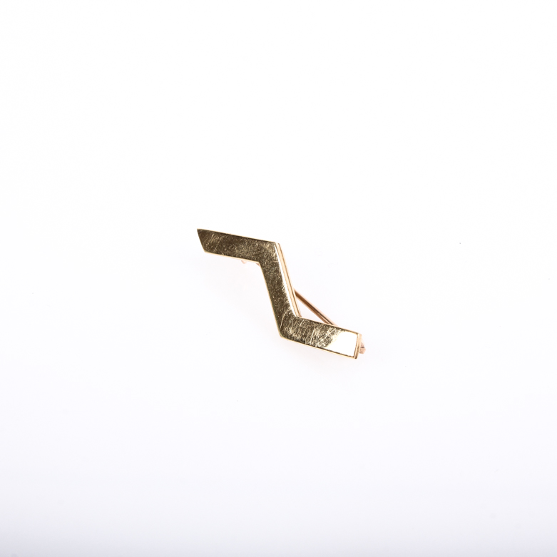 1982 Paloma Picasso for Tiffany & Co. 18K Yellow Gold Zig Zag Pin