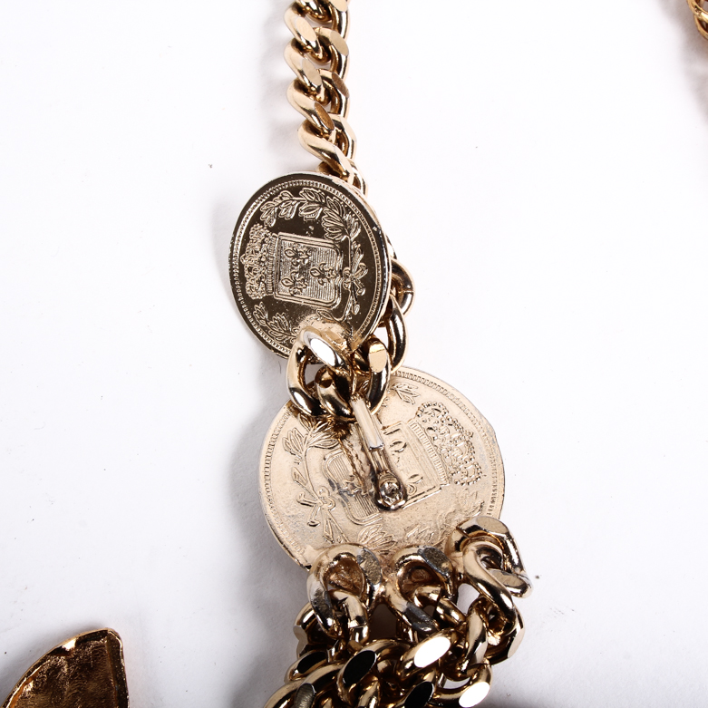 Generous Assortment of Vintage Gold-Tone Metal Costume Jewelry