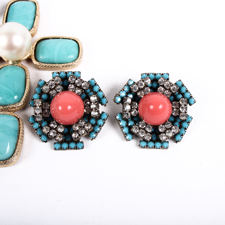 Assortment of Vintage Kenneth Jay Lane Colorful Costume Jewelry