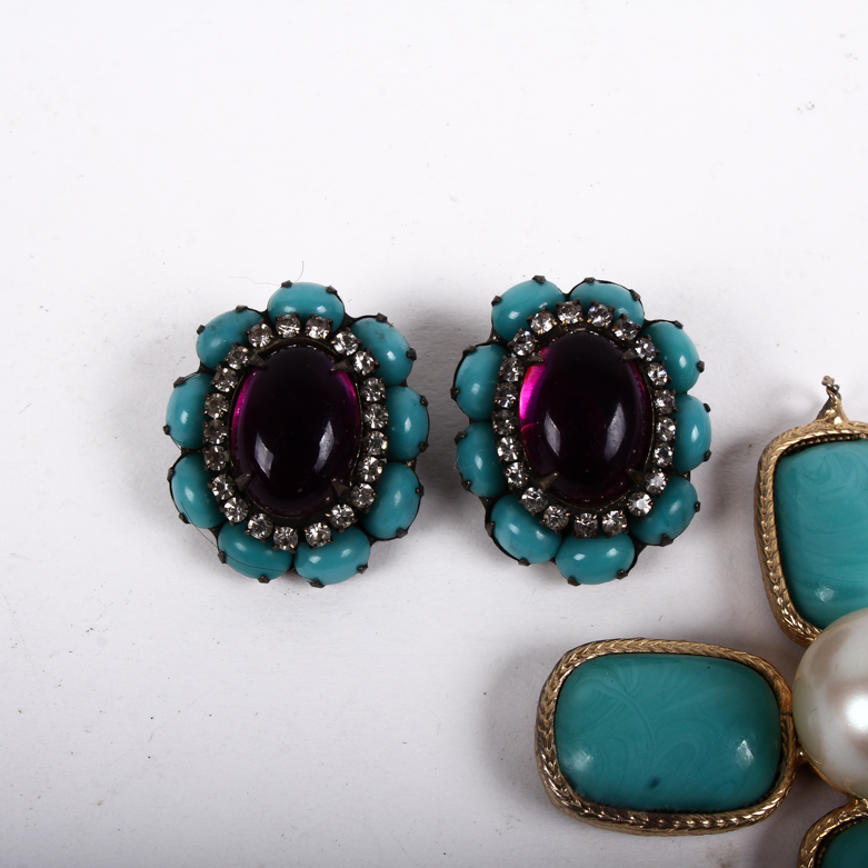 Assortment of Vintage Kenneth Jay Lane Colorful Costume Jewelry