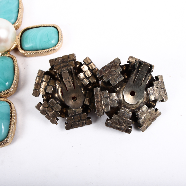Assortment of Vintage Kenneth Jay Lane Colorful Costume Jewelry
