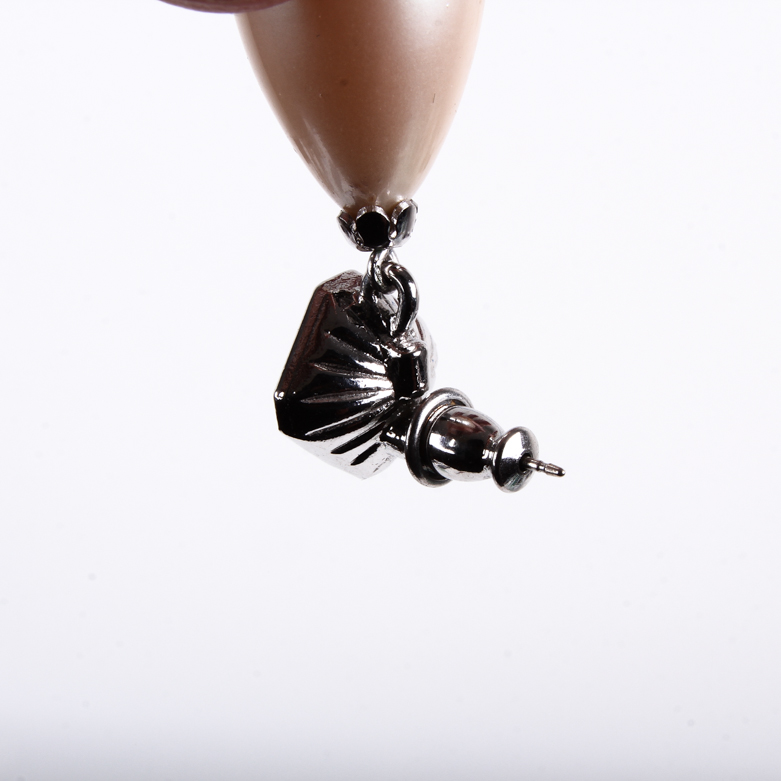 Vintage Yves Saint Laurent Faux Pearl Teardrop Earrings