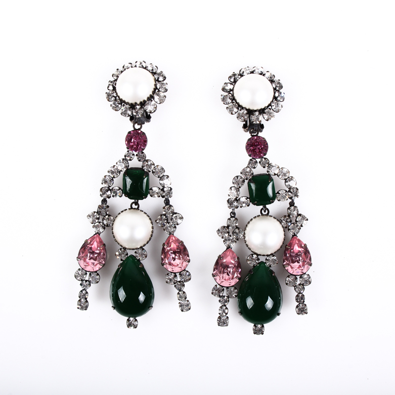 Vintage Kenneth Jay Lane Chandelier Earrings