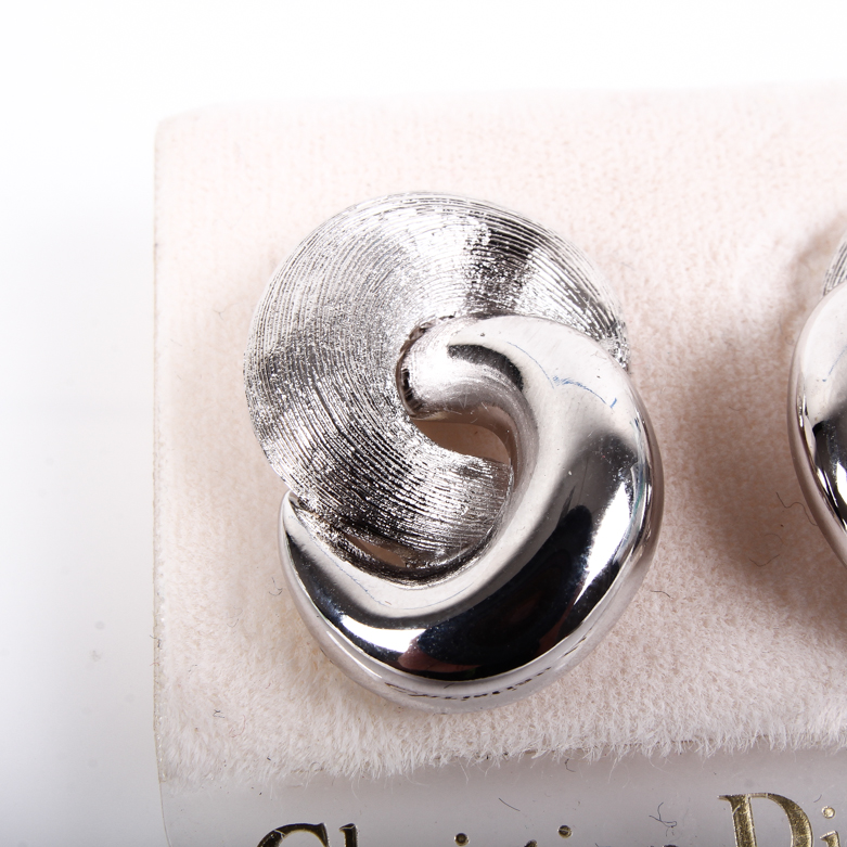 Vintage Christian Dior Interlocking Circle Earrings