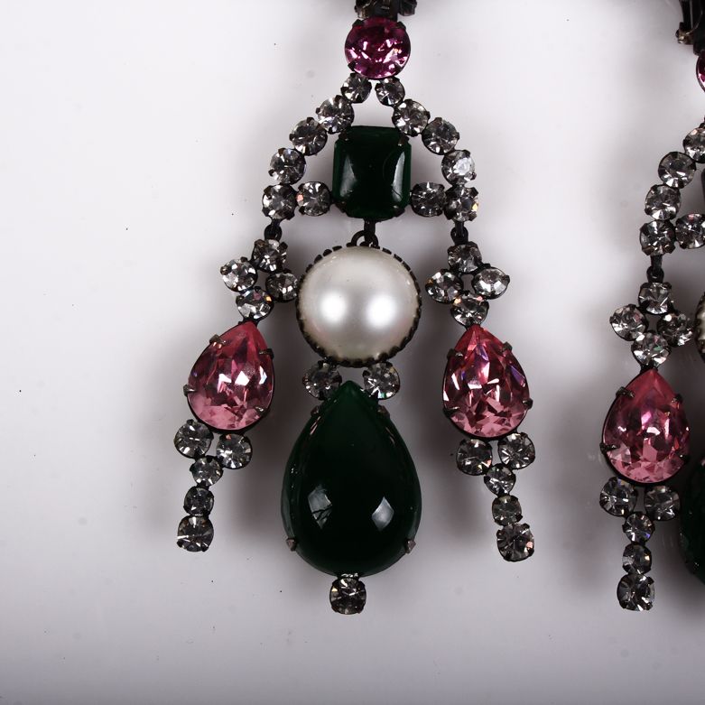 Vintage Kenneth Jay Lane Chandelier Earrings