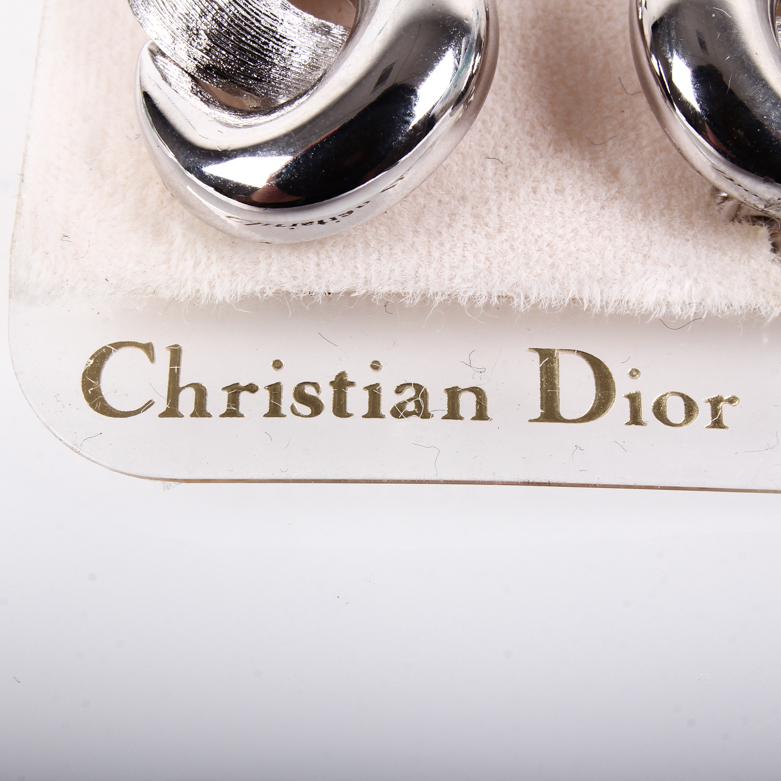 Vintage Christian Dior Interlocking Circle Earrings