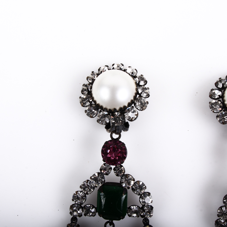 Vintage Kenneth Jay Lane Chandelier Earrings