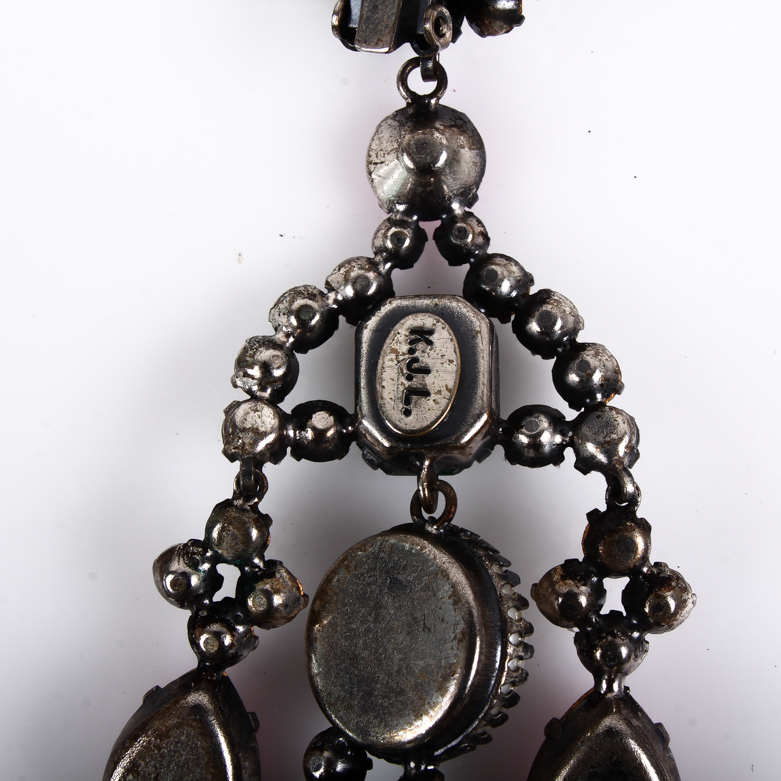 Vintage Kenneth Jay Lane Chandelier Earrings