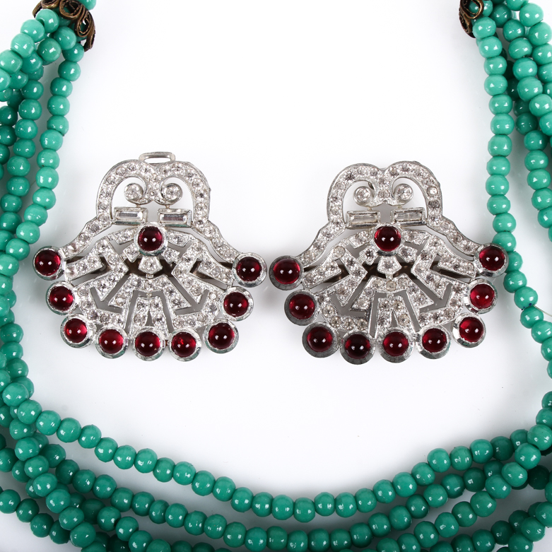 Assortment of Vintage Art Deco Costume Jewelry