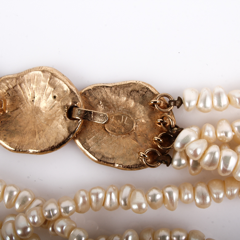 Vintage Kenneth Jay Lane Faux Pearl Costume Jewelry