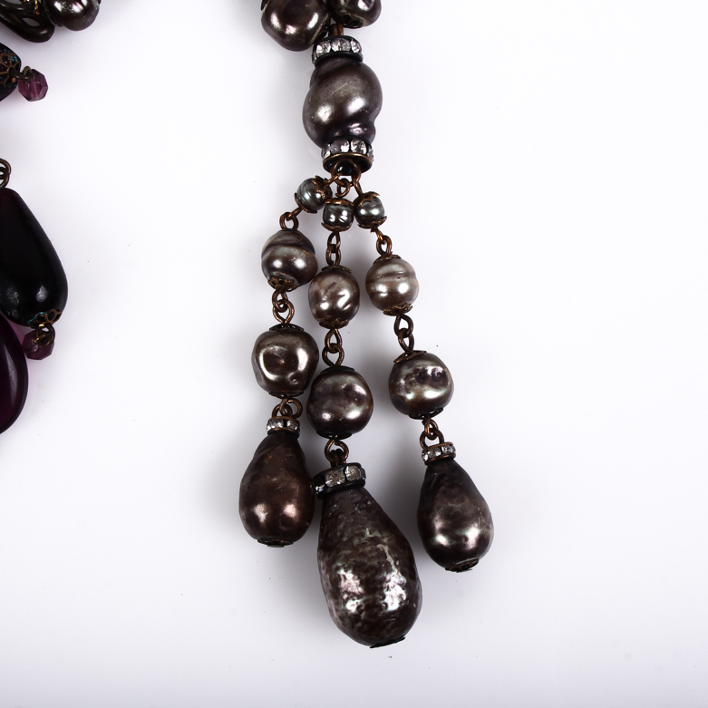 Two Vintage Lavalier Necklaces