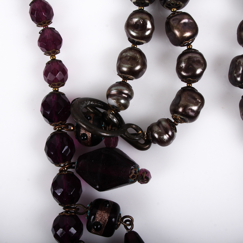 Two Vintage Lavalier Necklaces