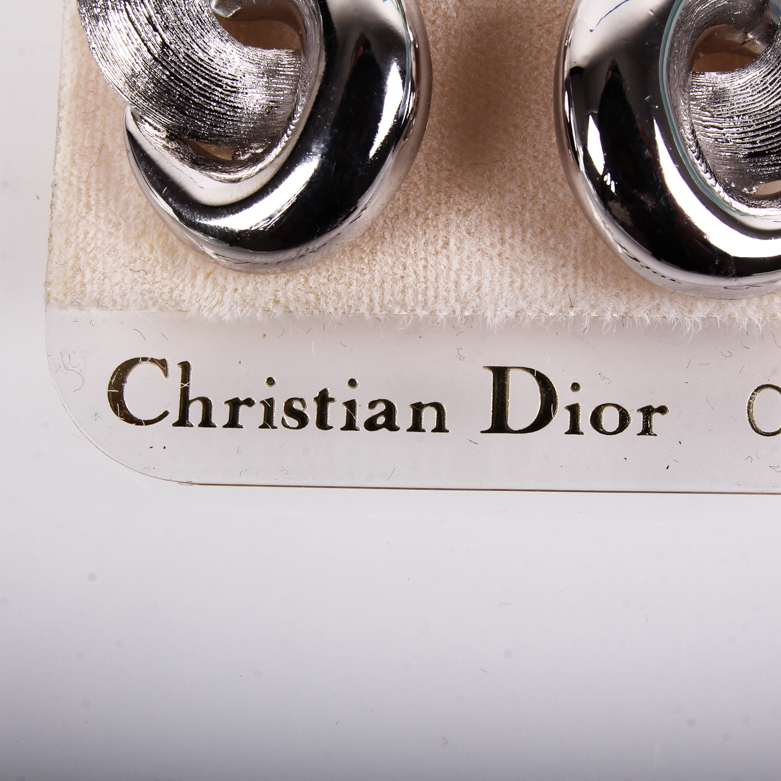 Vintage Christian Dior Interlocking Circle Earrings