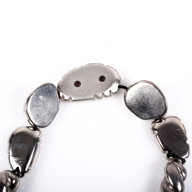 Vintage Ugo Correani Silver-Tone Statement Necklace