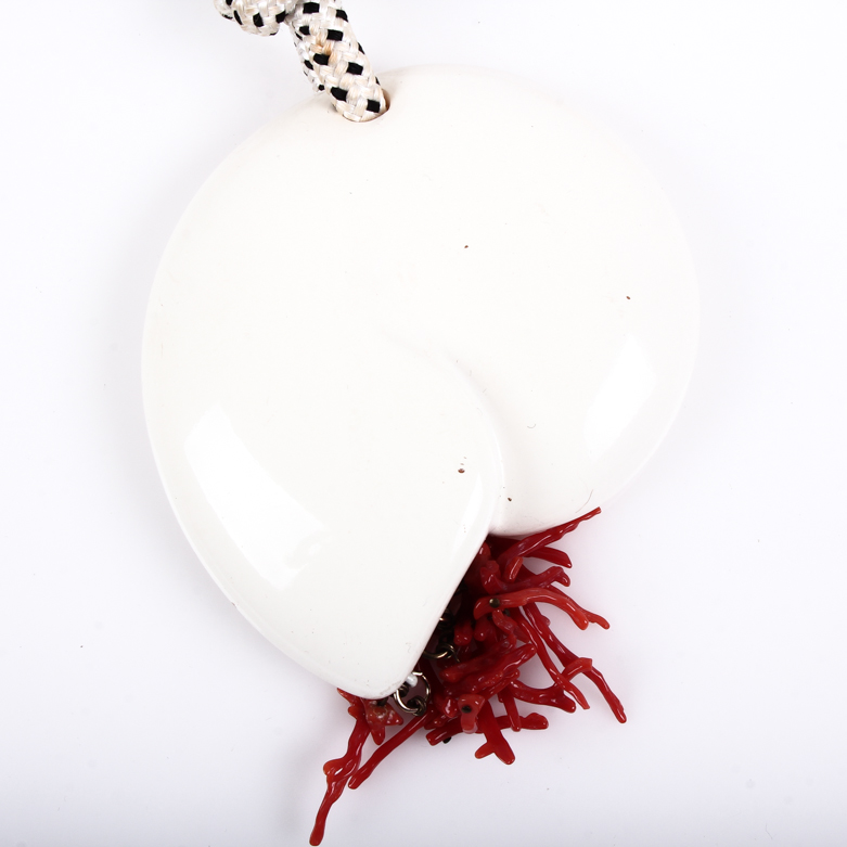 Vintage Ugo Correani Seashell Statement Necklace
