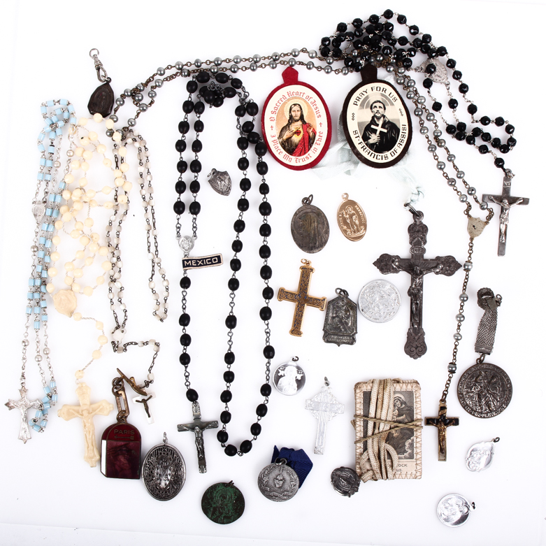 Assortment of Vintage Religious Collectibles