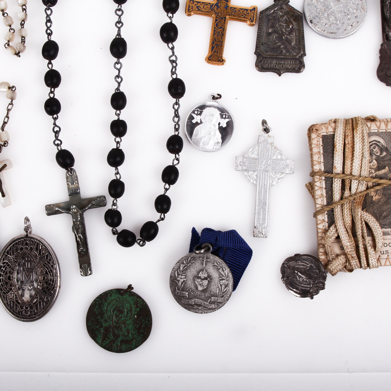Assortment of Vintage Religious Collectibles