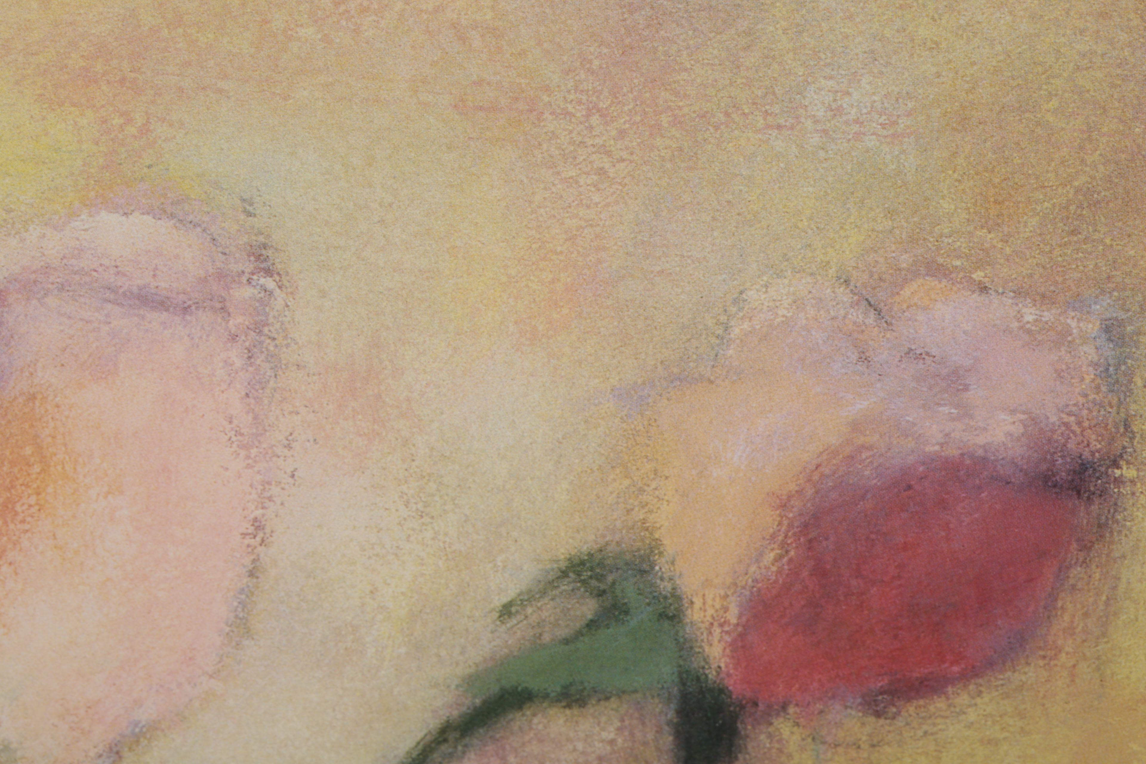 Clark Offset Lithograph Print on Paper of Pink Roses