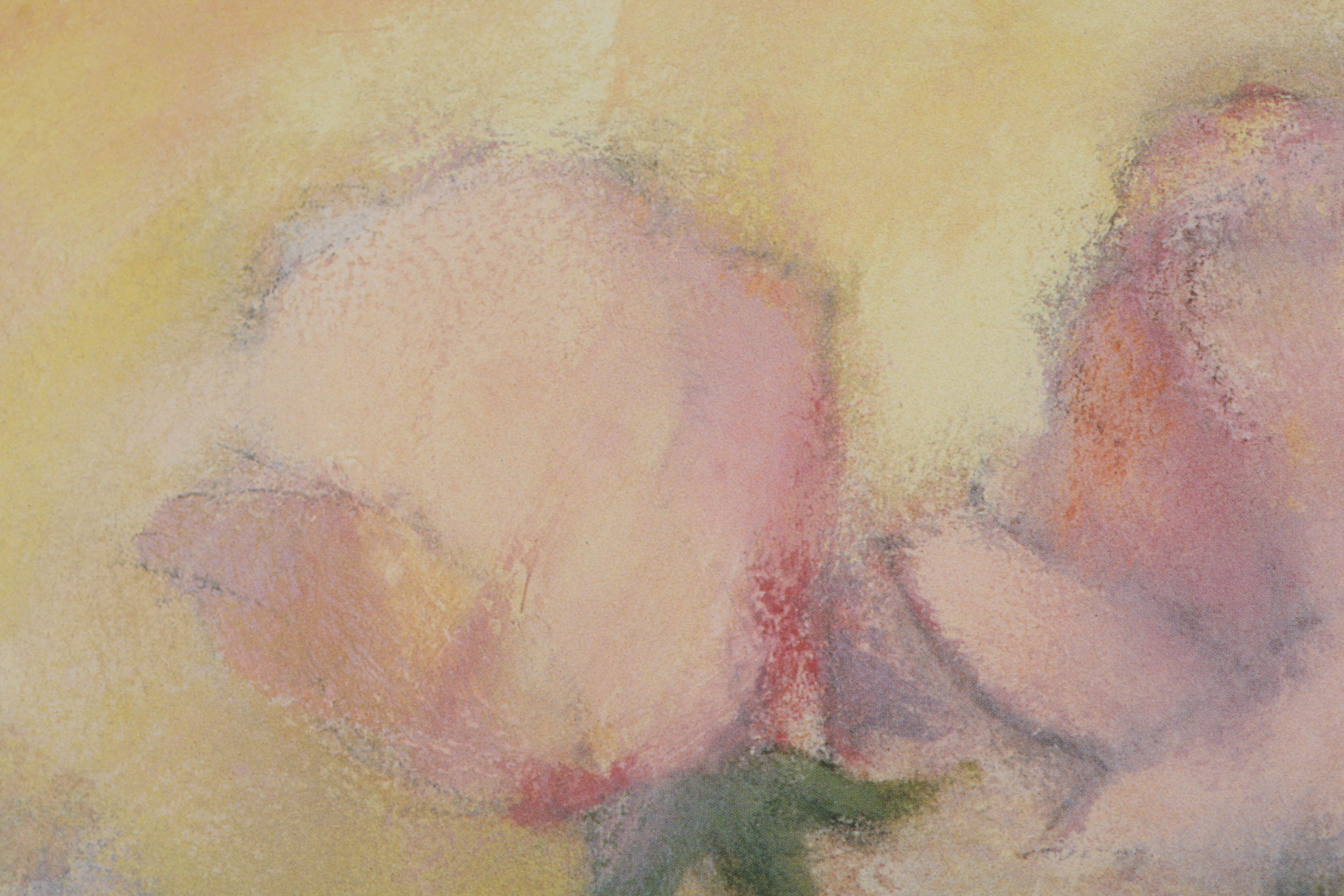 Clark Offset Lithograph Print on Paper of Pink Roses