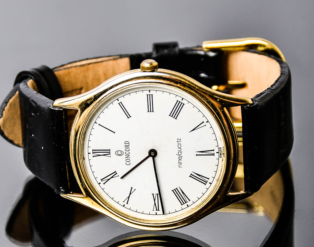 Vintage Concord Mariner 14K Yellow Gold Watch