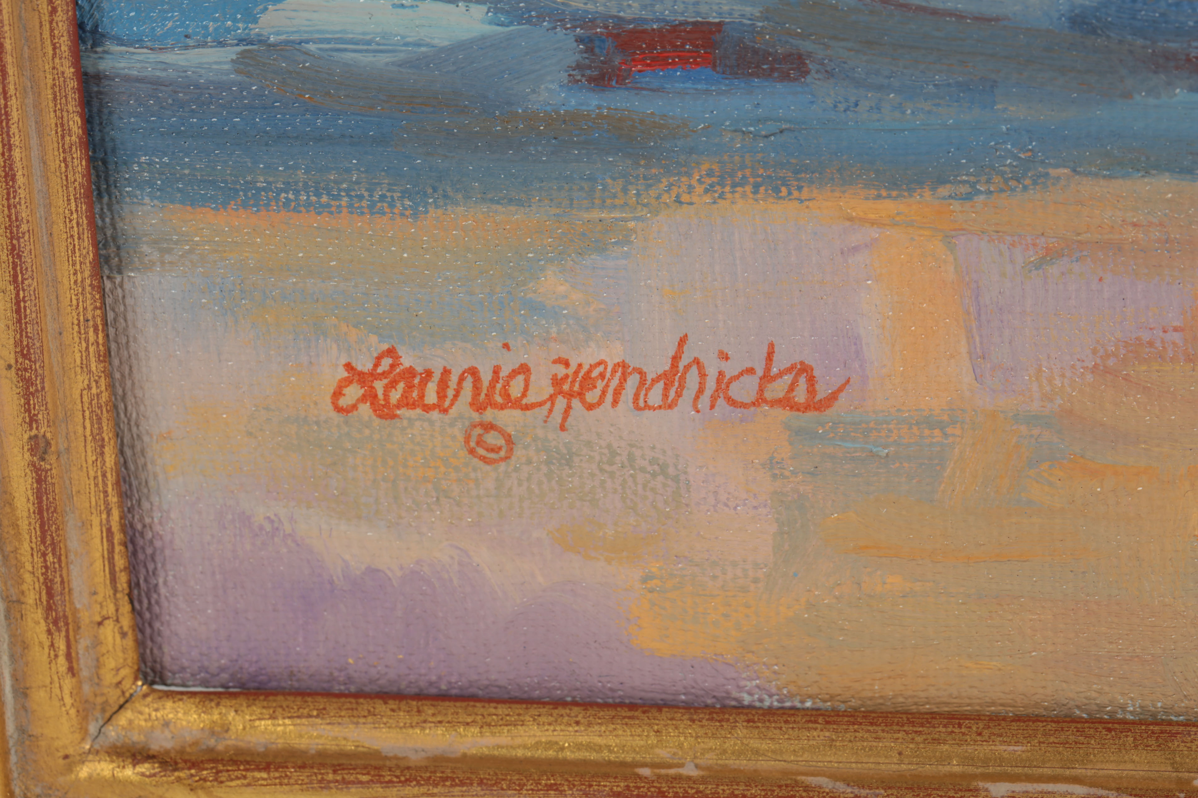 Laurie Hendricks "The Windy Day" Oil Painting