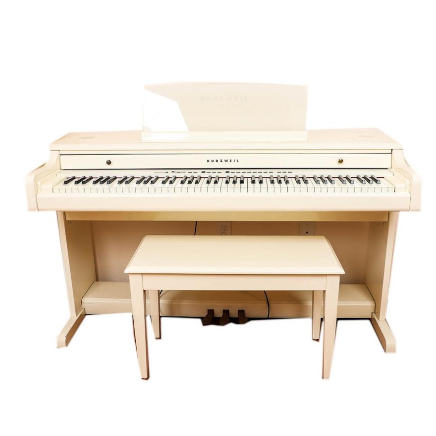 Kurzwell White Electric Piano