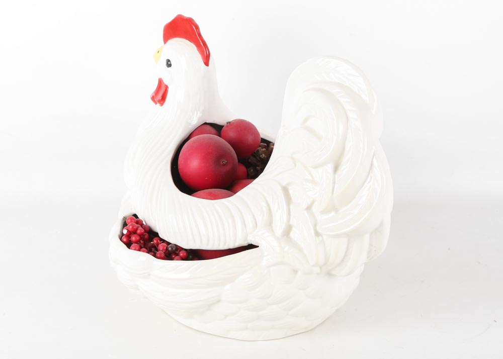 Ceramic Rooster Planter