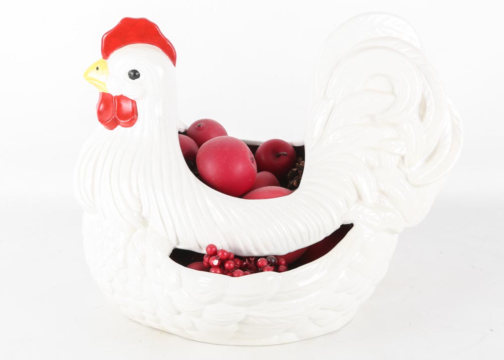 Ceramic Rooster Planter
