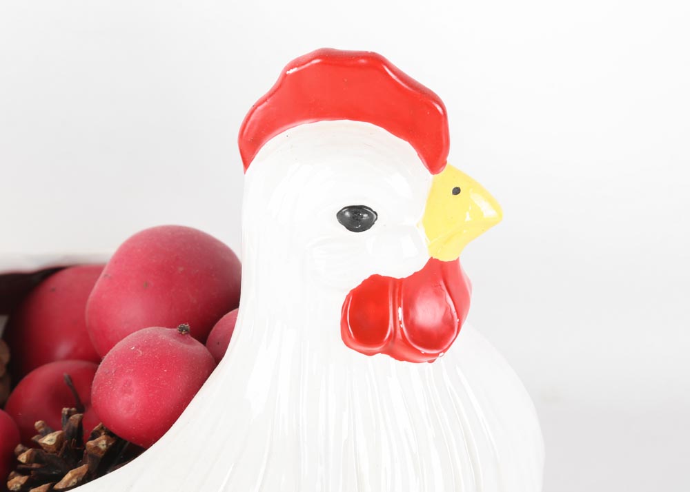 Ceramic Rooster Planter