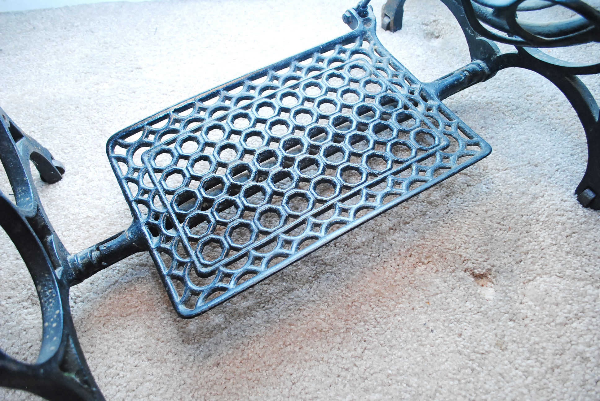 Vintage Cast Iron Sewing Machine Base Table